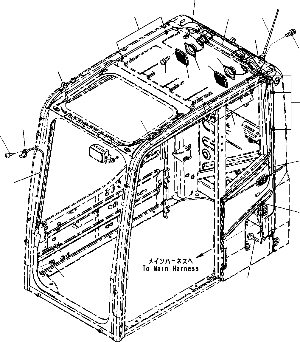 Excavators Komatsu / PC290-8K S/N 10001-UP ( Standard Machine )(0000002u) / Cab (9/52)(#10001-)(197 : X21-1175150-09)