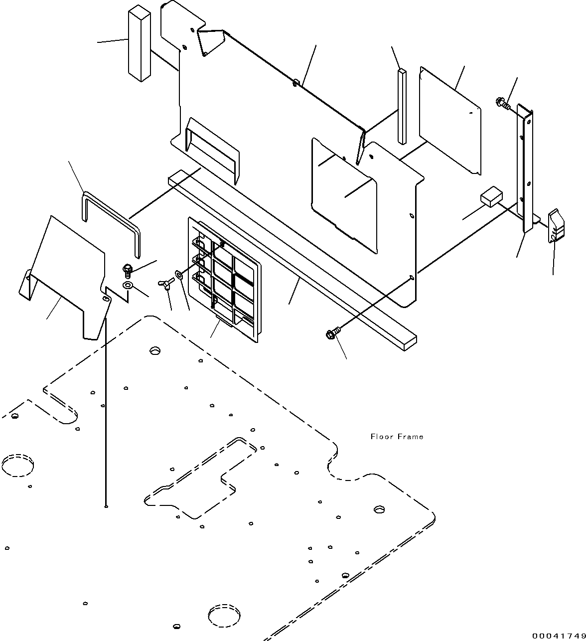 Excavators Komatsu / PC290-8K S/N 10001-UP ( Standard Machine )(0000002u) / Cab (18/52)(#10001-)(206 : X21-1175150-18)