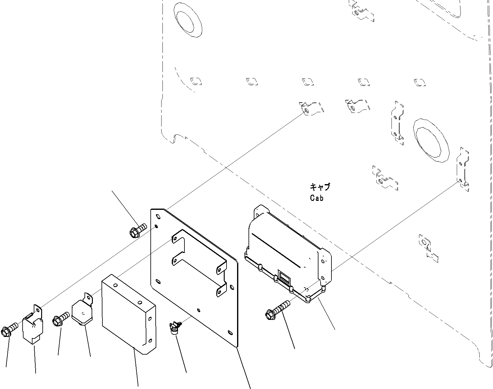 Excavators Komatsu / PC290-8K S/N 10001-UP ( Standard Machine )(0000002u) / Cab (20/52)(#10001-)(208 : X21-1175150-20)