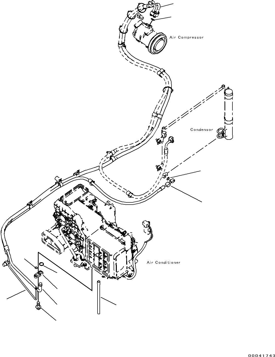 Excavators Komatsu / PC290-8K S/N 10001-UP ( Standard Machine )(0000002u) / Cab (47/52)(#10001-)(235 : X21-1175150-47)
