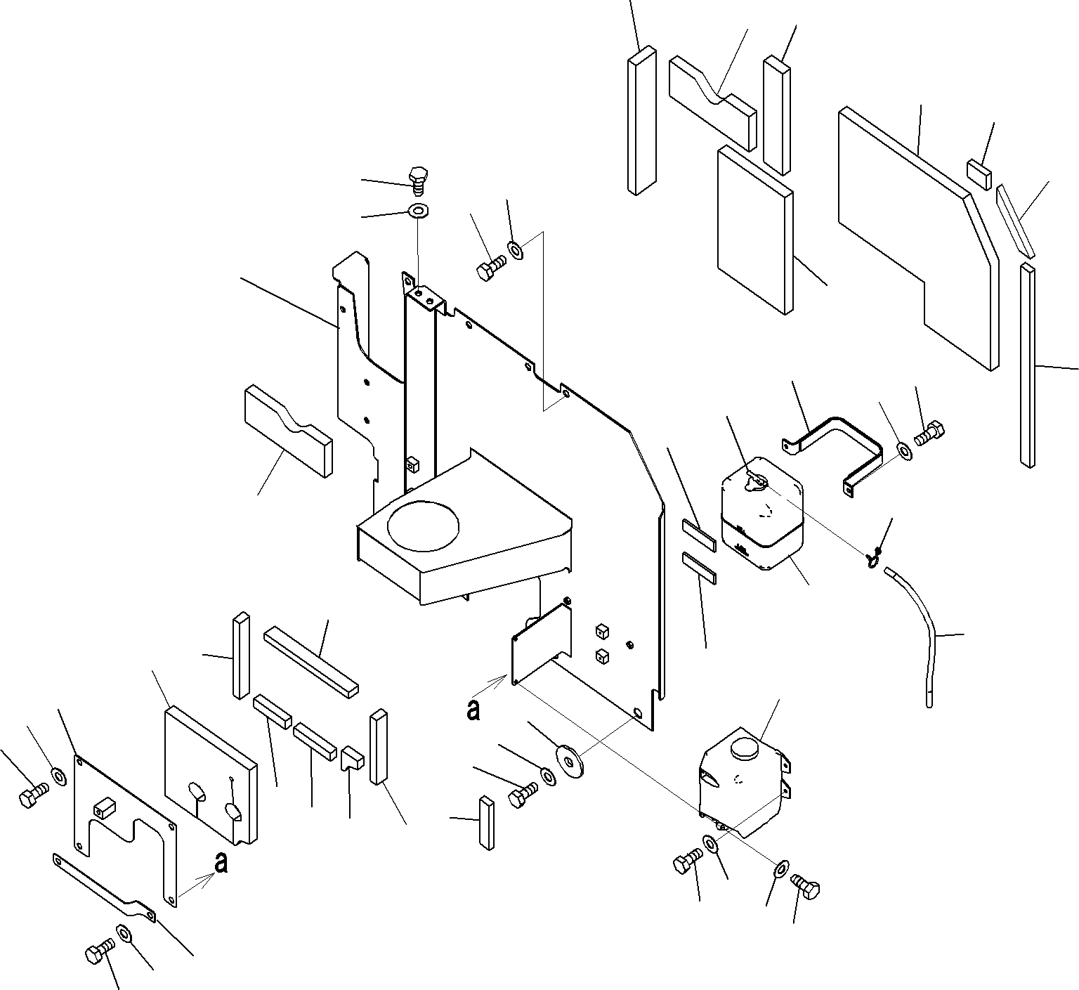 Excavators Komatsu / PC290-8K S/N 10001-UP ( Standard Machine )(0000002u) / Machine Cab Partition (1/3)(#10001-)(247 : X21-1147280-01)