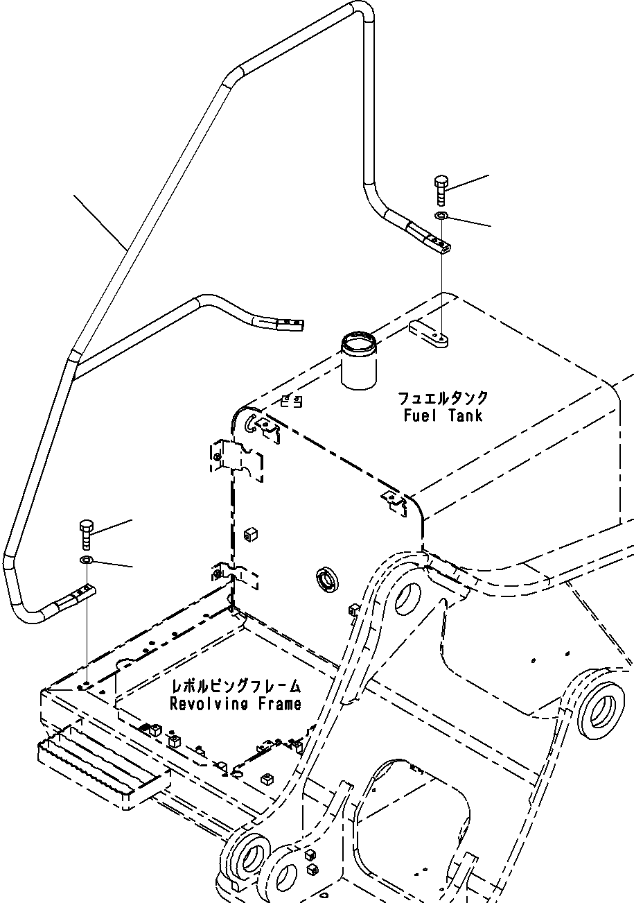 Excavators Komatsu / PC290-8K S/N 10001-UP ( Standard Machine )(0000002u) / Handrail(#10001-)(257 : X21-1172560-01)