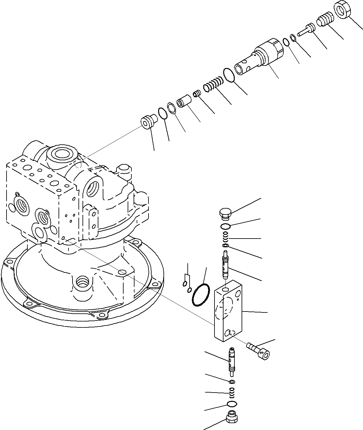 Excavators Komatsu / PC290-8K S/N 10001-UP ( Standard Machine )(0000002u) / Swing Machinery (3/5)(#20001-)(265 : X21-1174360-03)