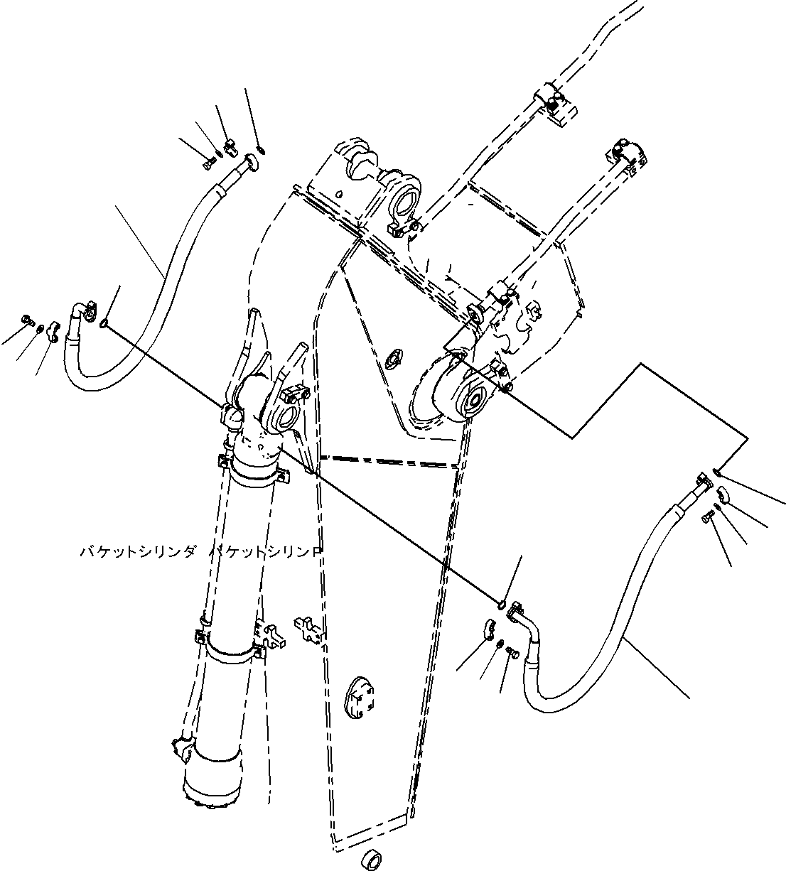 Komatsu parts book diagram for PC290-8K S/N 10001-UP ( Standard Machine ): BACKHOE BUCKET (1/2)(#10001-)