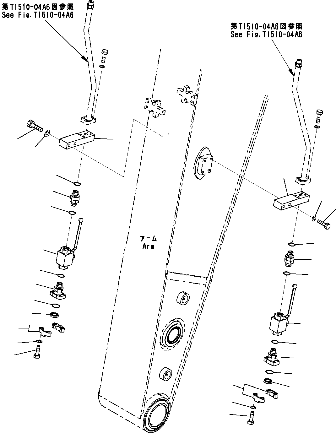 Komatsu parts book diagram for PC290-8K S/N 10001-UP ( Standard Machine ): BACKHOE BUCKET (4/5)(#10001-)