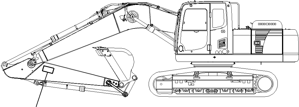 Excavators Komatsu / PC290-8K S/N 10001-UP ( Standard Machine )(0000002u) / Caution Plate, Arm(#10001-)(378 : X21-1134080-01)