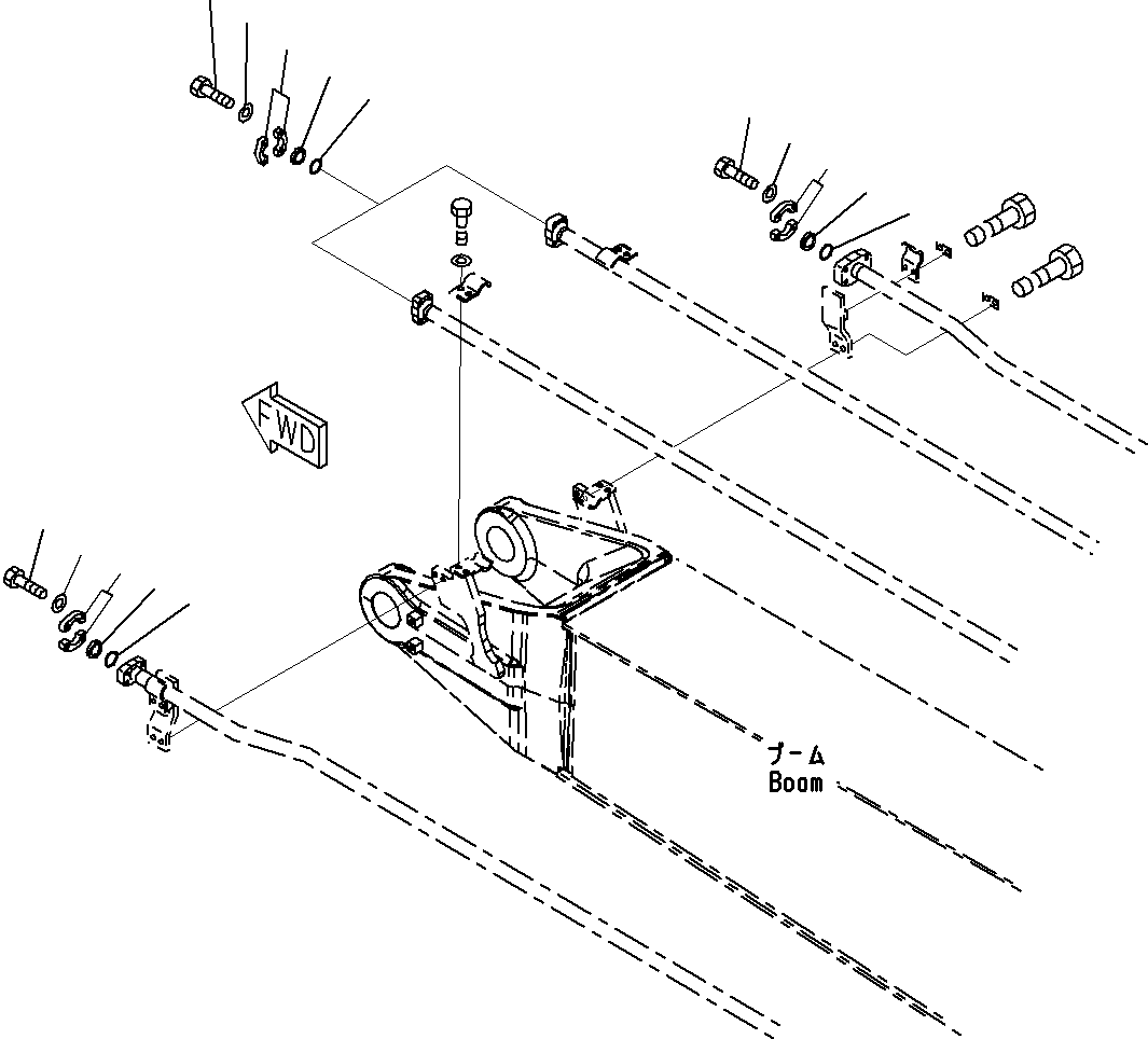 Komatsu parts book diagram for PC290-8K S/N 10001-UP ( Standard Machine ): PARTS FOR MACHINE TRANSPORTATION(#10001-)