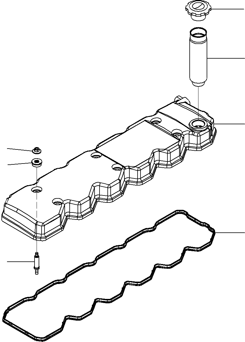 Komatsu parts book diagram for SAA6D107E-1E S/N 21711506-UP (For PC290LC/NLC-8): CYLINDER HEAD COVER