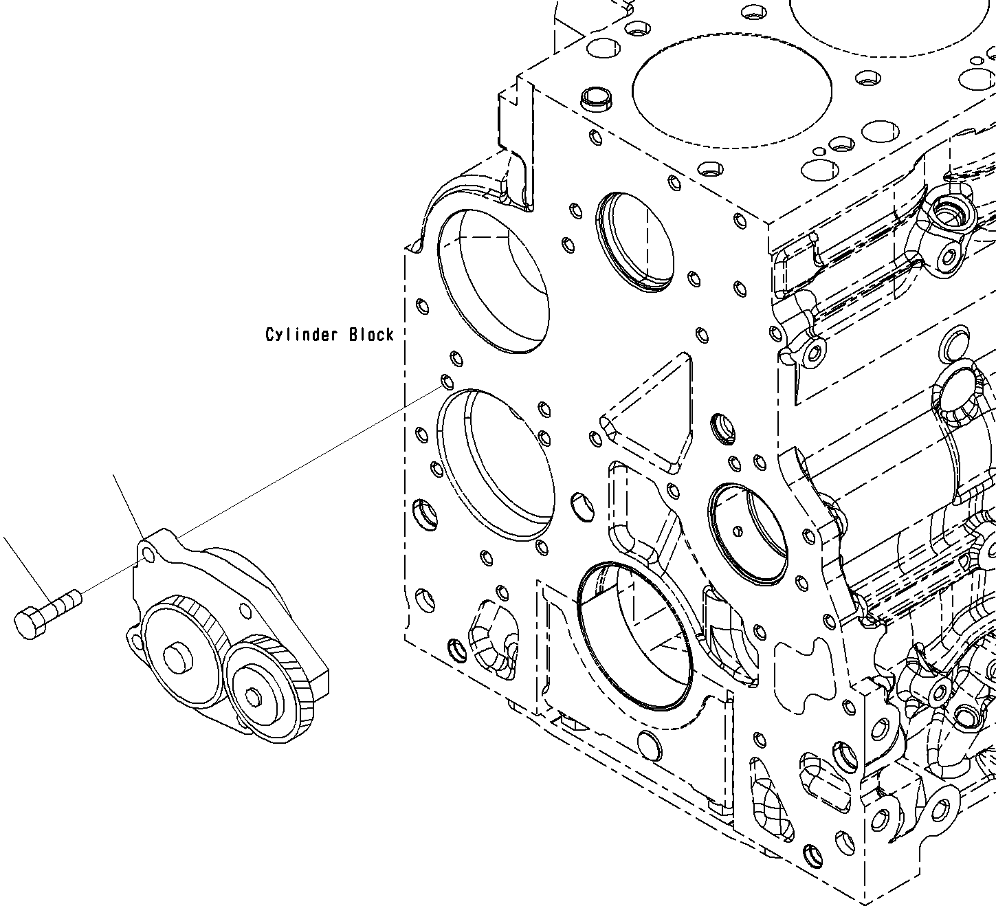 Komatsu parts book diagram for SAA6D107E-1E S/N 21711506-UP (For PC290LC/NLC-8): ENGINE OIL PUMP