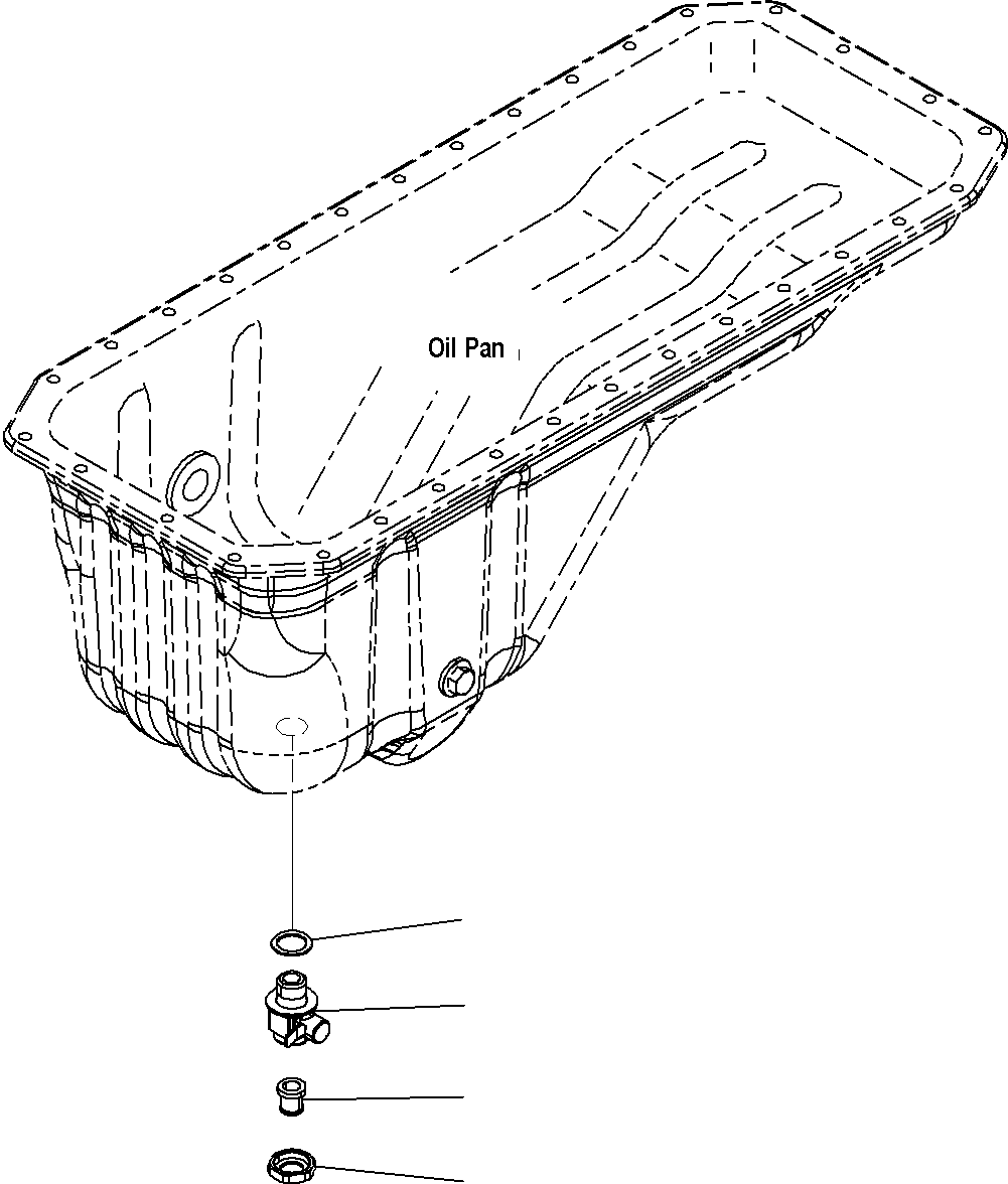 Komatsu parts book diagram for SAA6D107E-1E S/N 21711506-UP (For PC290LC/NLC-8): ENGINE OIL PAN DRAIN