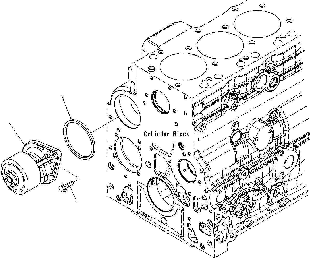 Komatsu parts book diagram for SAA6D107E-1E S/N 21711506-UP (For PC290LC/NLC-8): WATER PUMP
