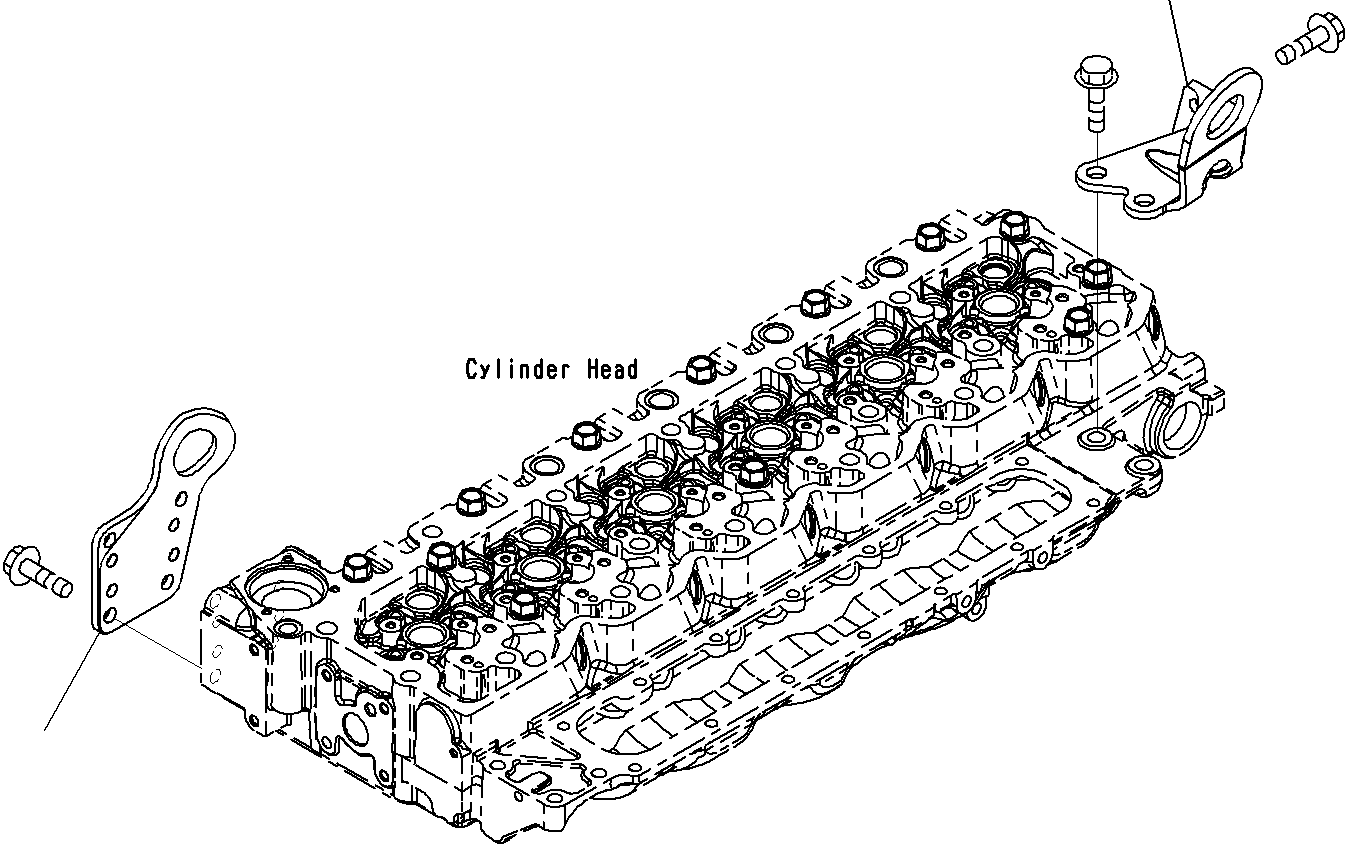 Komatsu parts book diagram for SAA6D107E-1E S/N 21711506-UP (For PC290LC/NLC-8): ENGINE LIFTING EYE