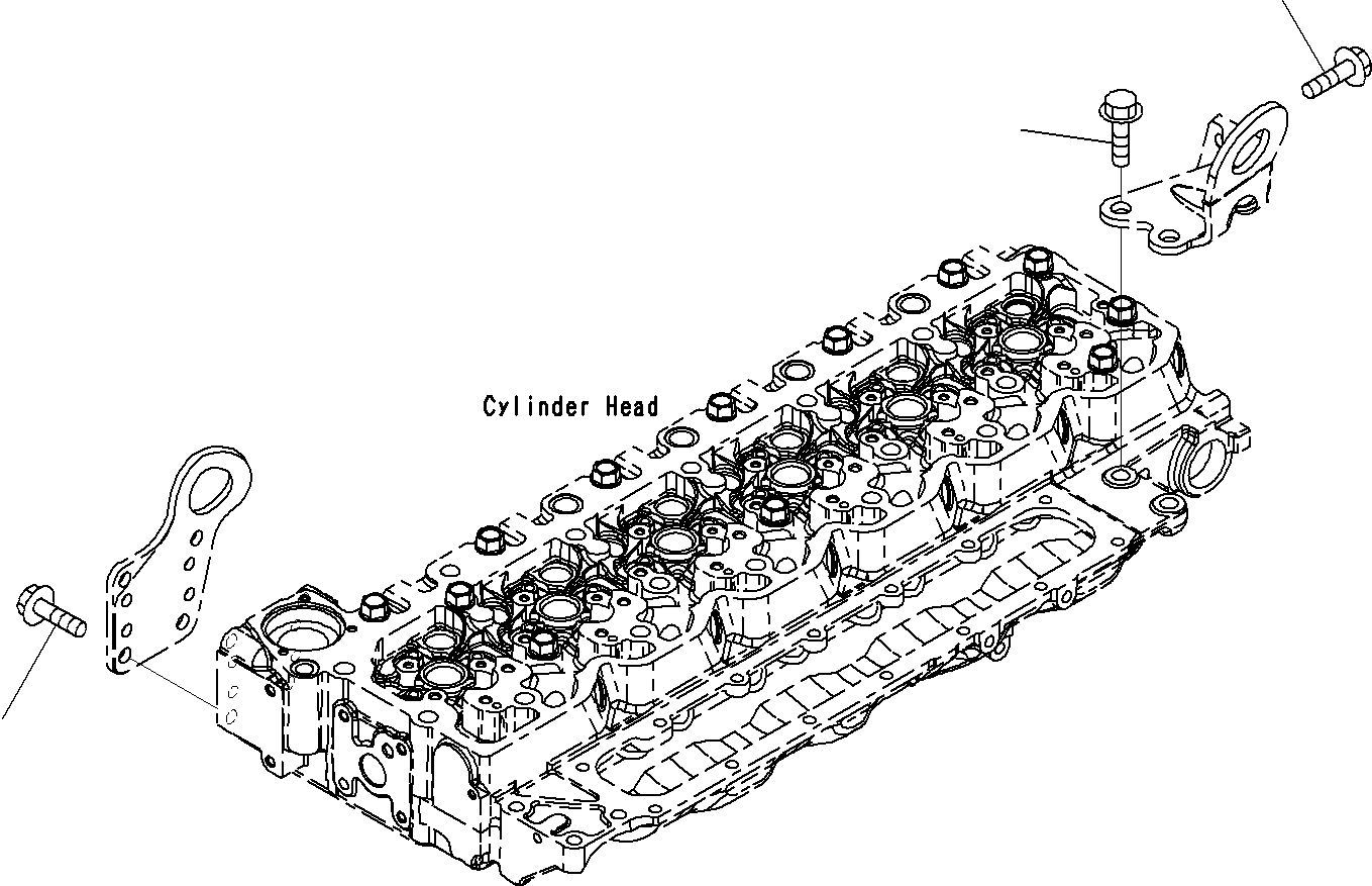 Komatsu parts book diagram for SAA6D107E-1E S/N 21711506-UP (For PC290LC/NLC-8): ENGINE LIFTING EYE