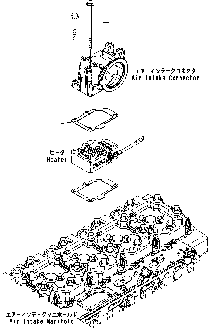 Engines Komatsu / SAA6D114E-3B S/N 2850005-UP(0000022C) / Air Intake Connector(#26850005-)(6 : IC 9426-01)