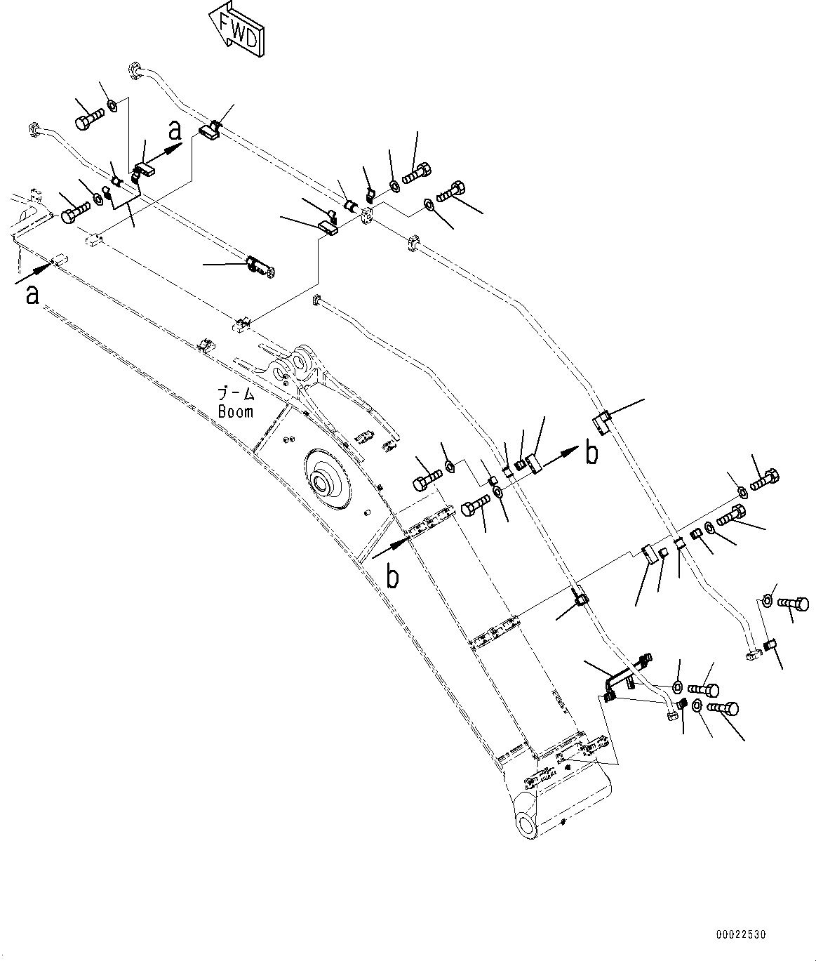 Excavators Komatsu / PC350LC-8 S/N 60022-UP(0000107c) / Boom, Clamp (#60001-)(T005009 : T1110-006007)