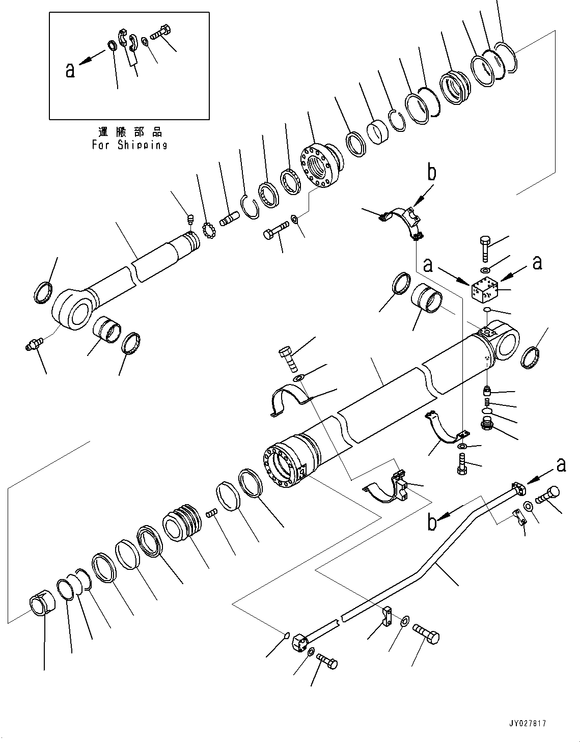 Excavators Komatsu / PC350LC-8 S/N 60022-UP(0000107c) / Arm Cylinder,  (#64016-)(T010003 : T1140-001001B)