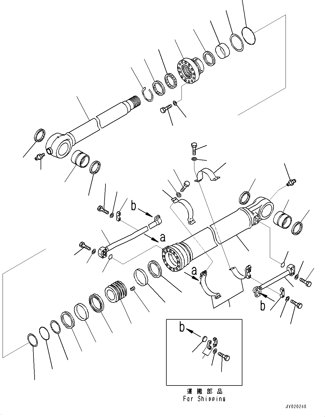 Excavators Komatsu / PC350LC-8 S/N 60022-UP(0000107c) / Arm, Bucket Cylinder (#60001-60138)(T016002 : T1200-003002)