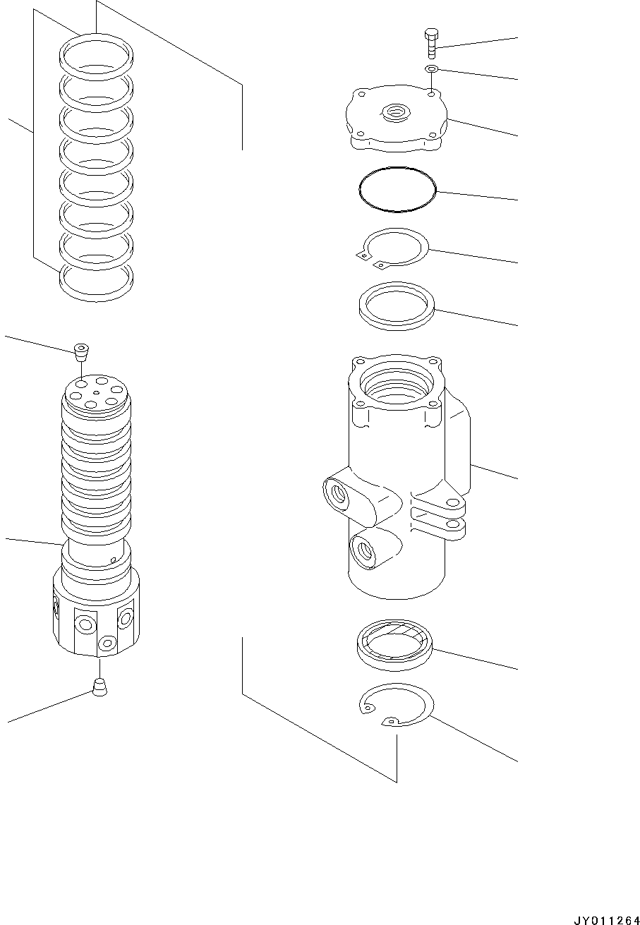 Excavators Komatsu / PC130-8 S/N 80001-UP(0000114c) / Swivel Joint, Inner Parts (#80001-)(N004001 : N1310-002001)