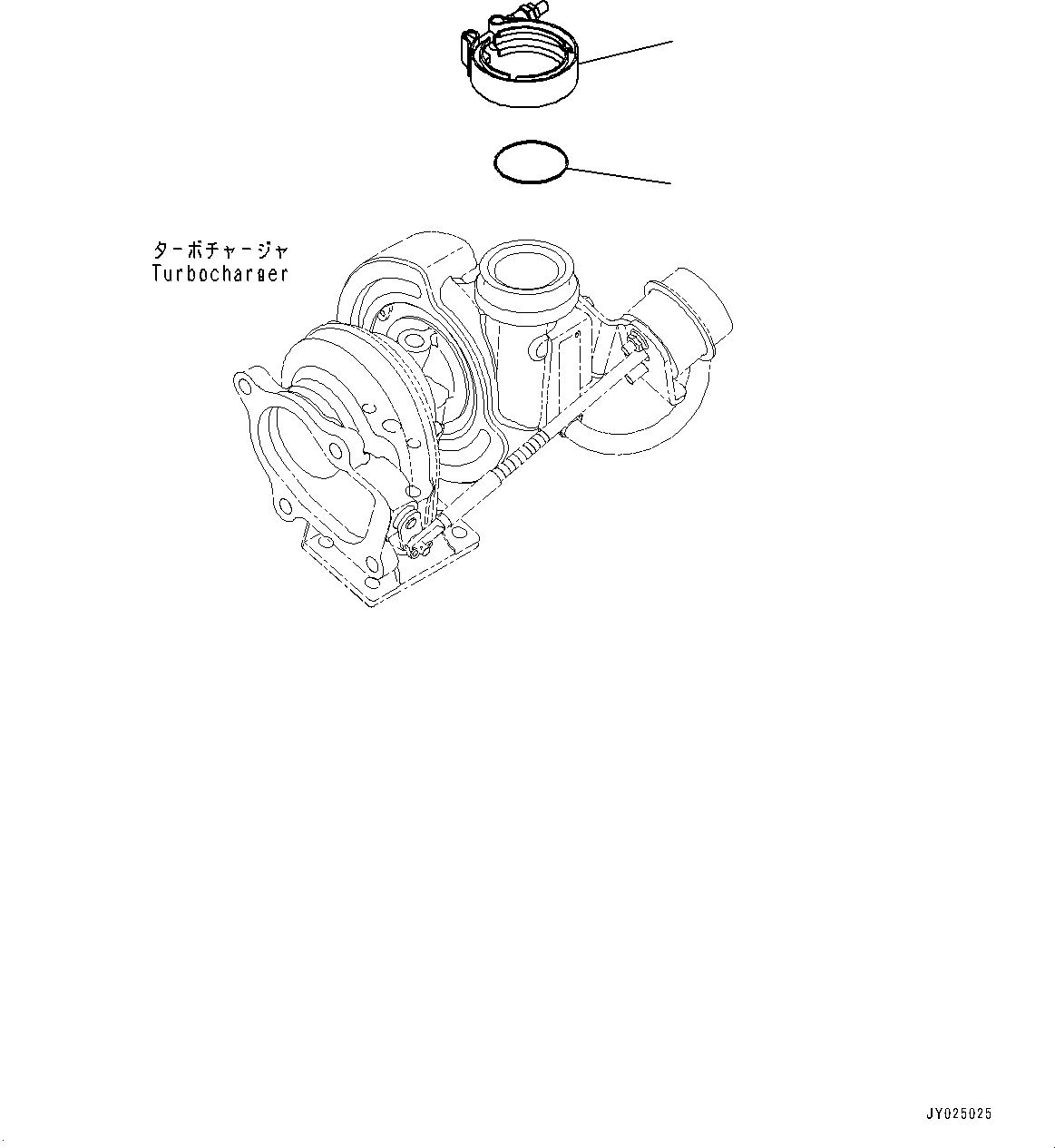 Engines Komatsu / SAA4D107E-1AA S/N 26513014-UP (For D39EX-22/D39PX-22)(0000117c) / Turbocharger Air Intake Connector (#26513014-)(A011001 : B9999-003001)