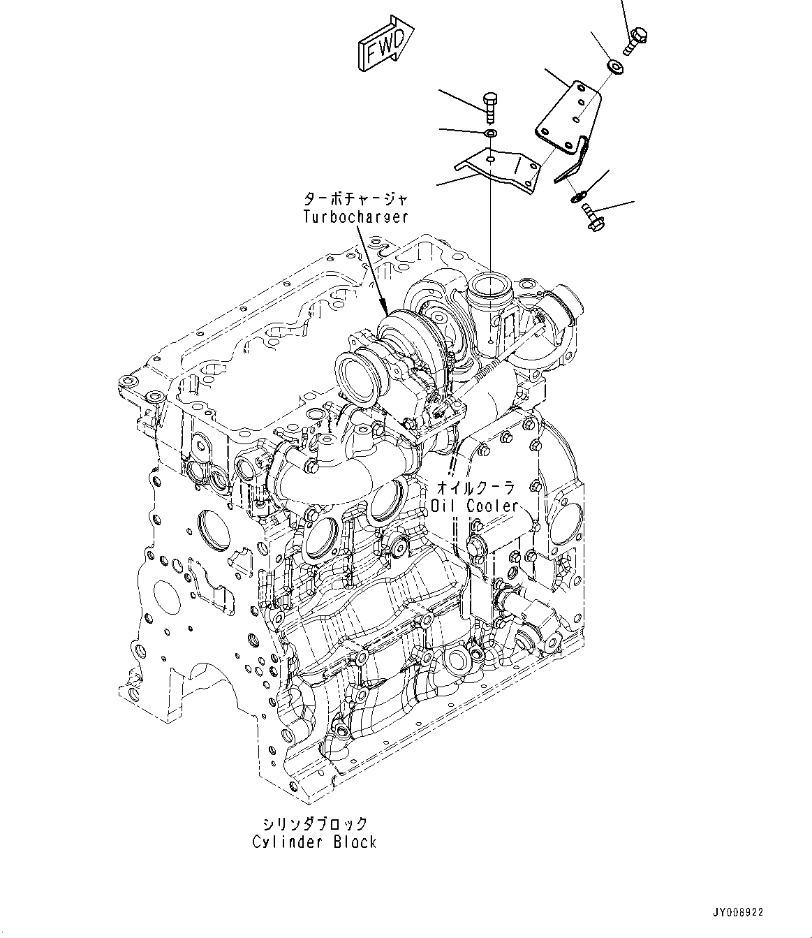 Engines Komatsu / SAA4D107E-1AA S/N 26513014-UP (For D39EX-22/D39PX-22)(0000117c) / Heat Shield (#26513014-)(A015001 : A1570-001001)