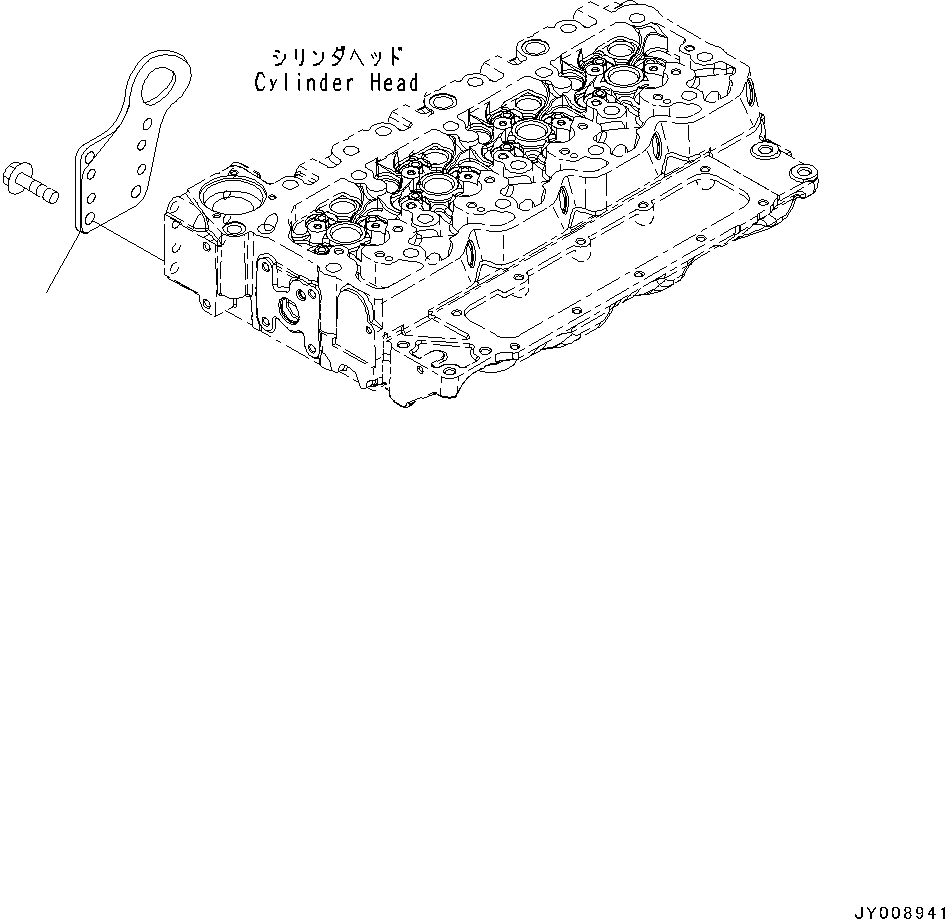 Engines Komatsu / SAA4D107E-1AA S/N 26513014-UP (For D39EX-22/D39PX-22)(0000117c) / Lifting Arrangement, Bracket (#26513014-)(A016001 : ALA00-001001)