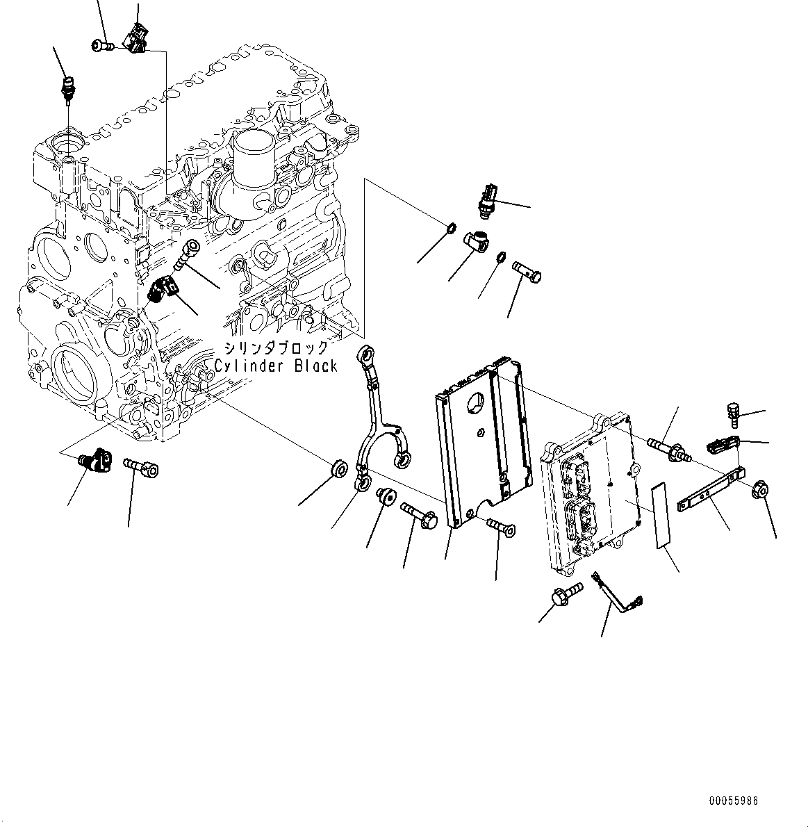 Engines Komatsu / SAA4D107E-1AA S/N 26513014-UP (For D39EX-22/D39PX-22)(0000117c) / Date Plate (#26589578-)(A019001 : A9850-002001)
