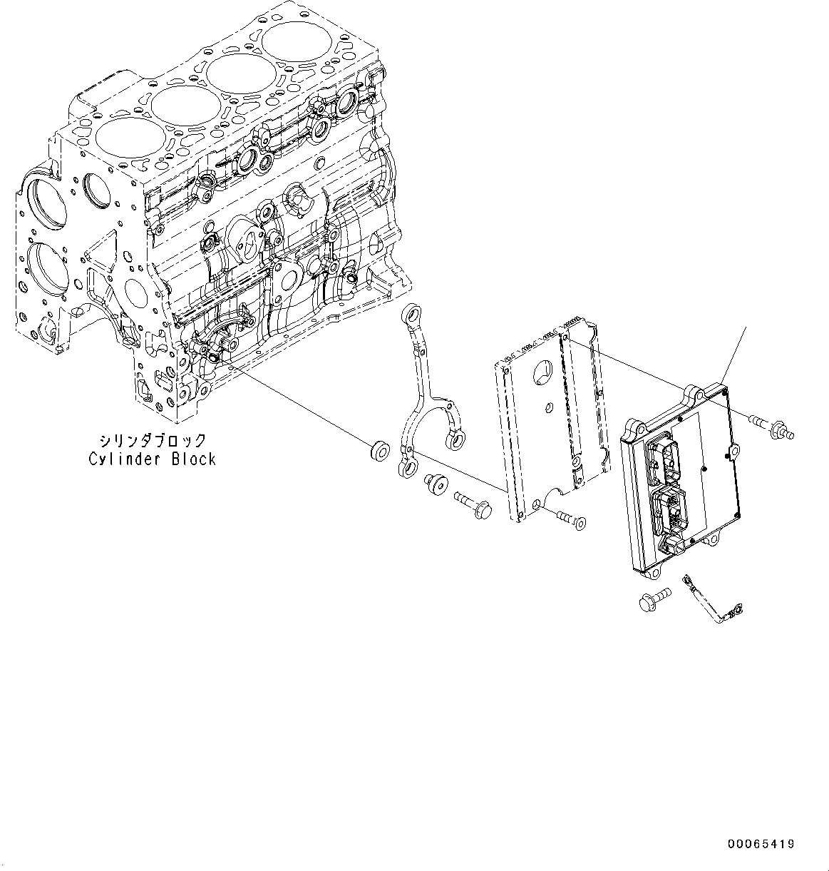 Engines Komatsu / SAA4D107E-1AA S/N 26513014-UP (For D39EX-22/D39PX-22)(0000117c) / Fuel Injector (#26513014-)(D006001 : A4219-001001)