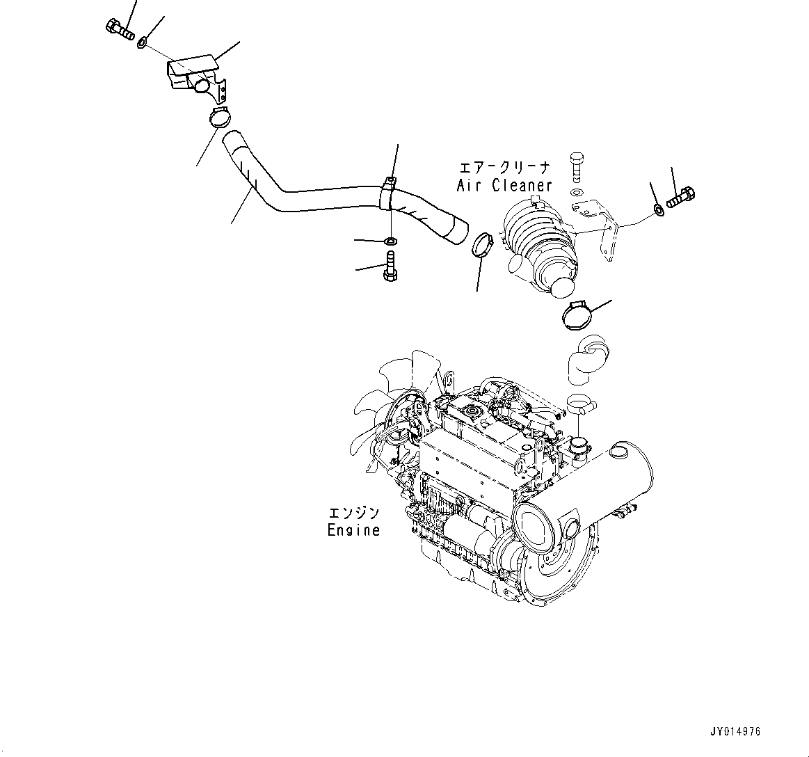 Excavators Komatsu / PC45MR-3 S/N 5001-UP (North America Spec.)(0000125c) / Air Cleaner, (3/3) (#6001-)(B006003 : B0300-007003)