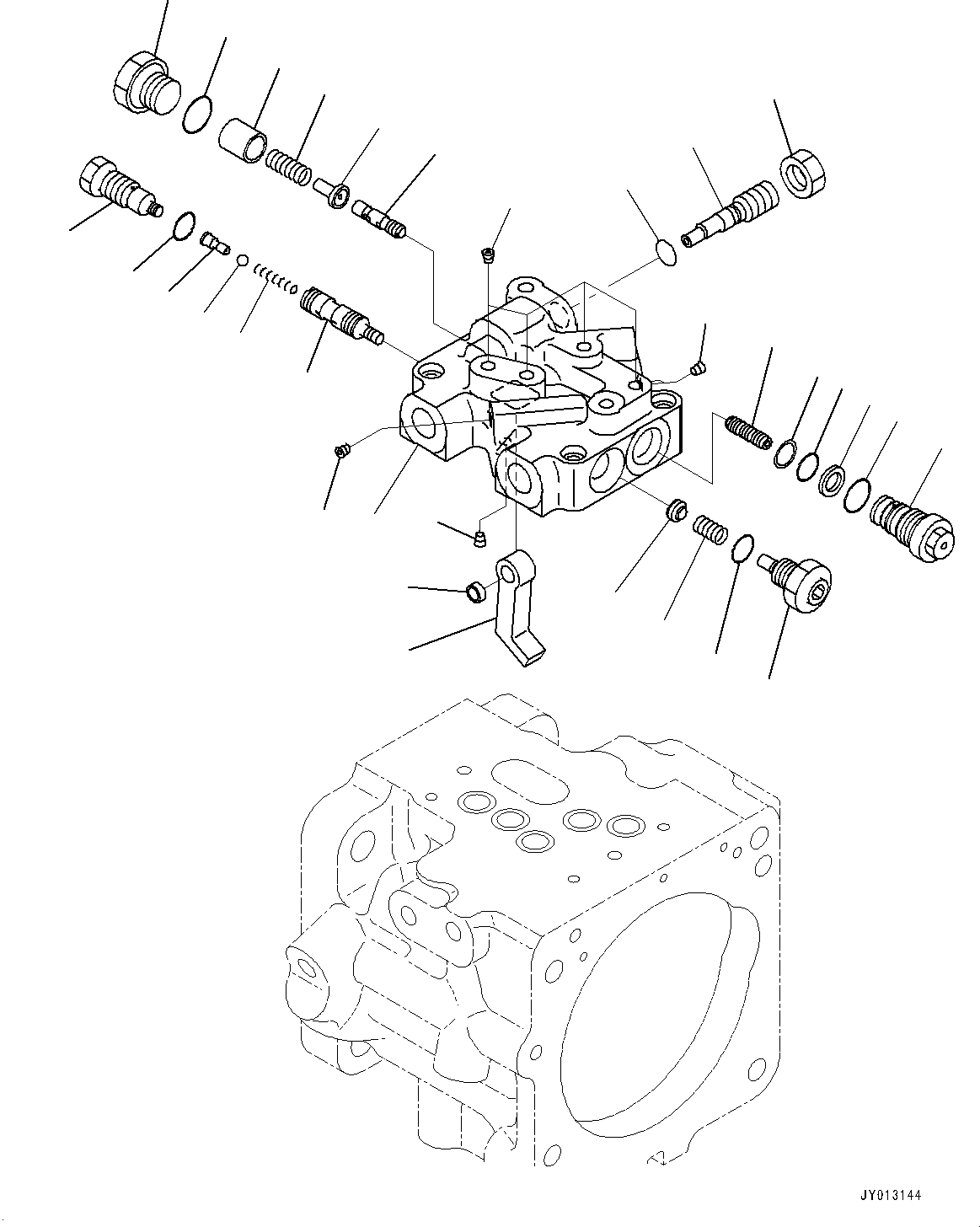 Excavators Komatsu / PC45MR-3 S/N 5001-UP (North America Spec.)(0000125c) / Engine Unit, Inner Parts (3/5) (#6701-)(B018008 : B9999-012008)