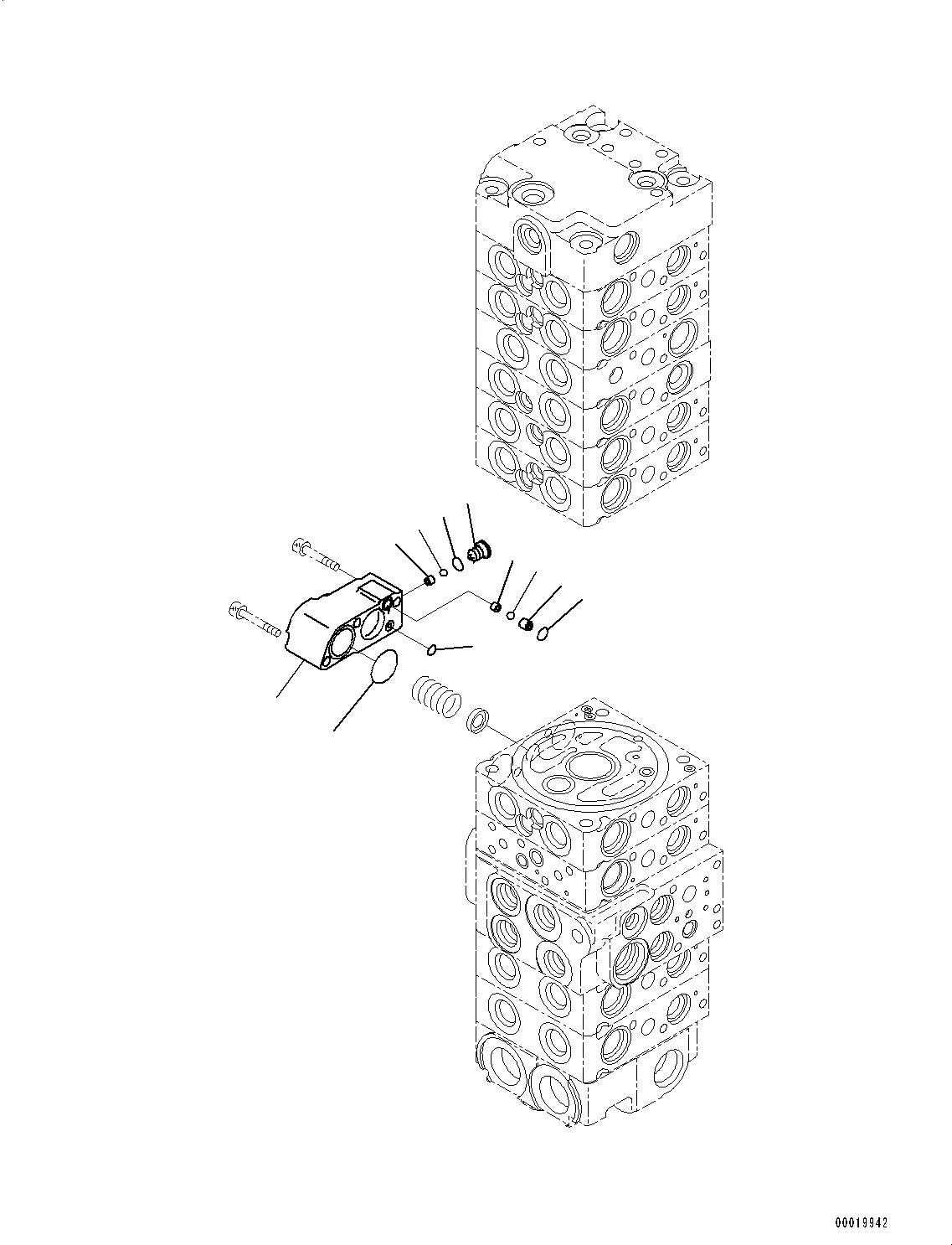 Excavators Komatsu / PC45MR-3 S/N 5001-UP (North America Spec.)(0000125c) / Control Valve, Inner Parts (7/25) (#5001-5400)(H004007 : H0120-003007)