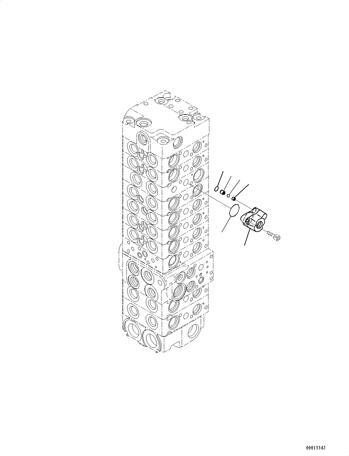 Excavators Komatsu / PC45MR-3 S/N 5001-UP (North America Spec.)(0000125c) / Control Valve, Inner Parts (9/25) (#6001-6200)(H006009 : H0120-013009)