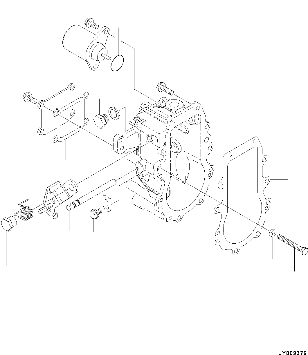 Engines Komatsu / 4D88E-6 S/N 14803-UP (For PC45MR-3)(0000126c) / Fuel Injection Pump, Governor(#14803-)(D003001 : 6DA11-001001)
