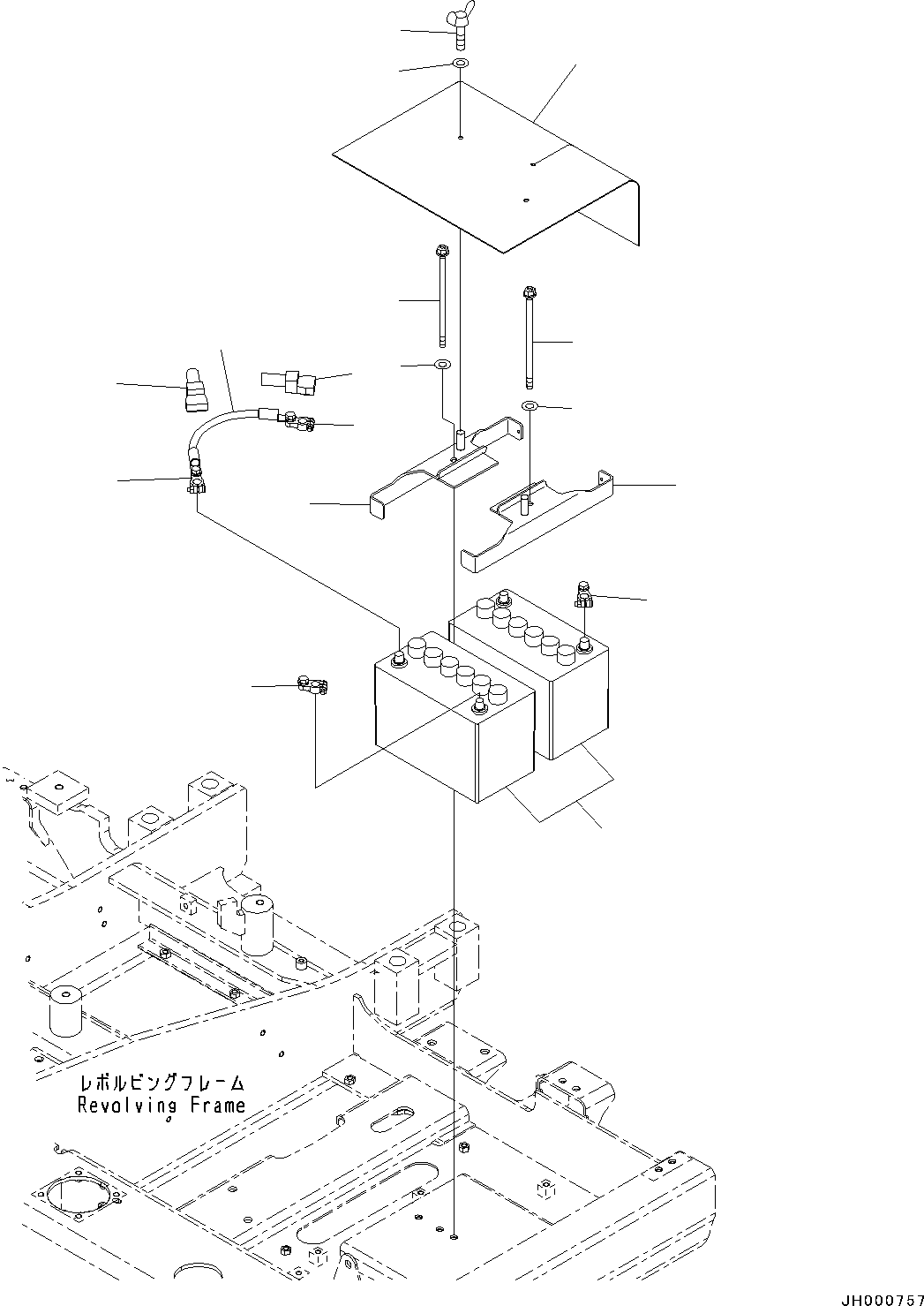 Excavators Komatsu / PC130-8 S/N 80001-UP(0000133c) / Battery(#80001-)(E001001 : E0100-001001)
