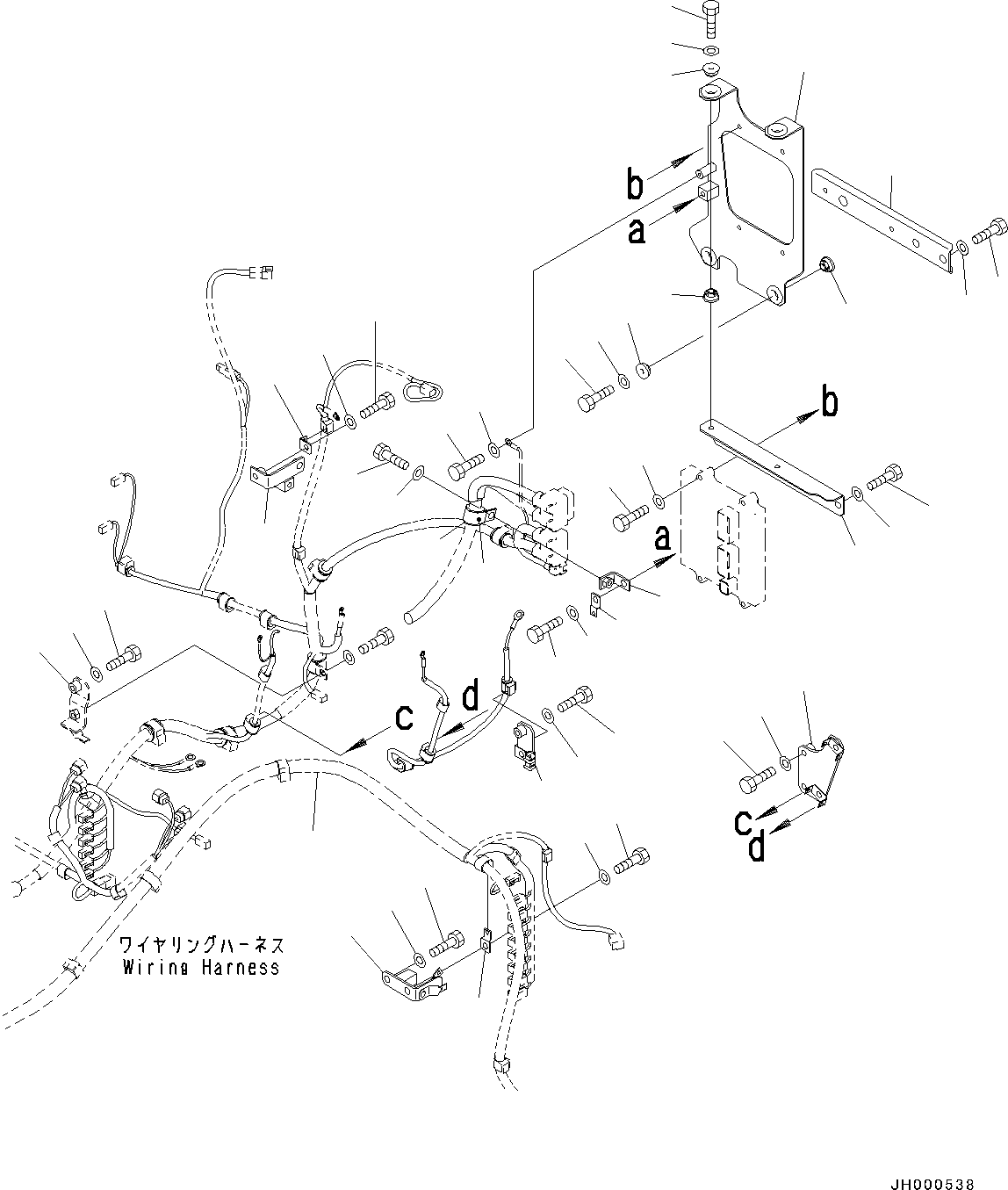 Excavators Komatsu / PC130-8 S/N 80001-UP(0000133c) / Electric Wiring, 60Amp.(#80001-)(E004001 : E0200-002001)