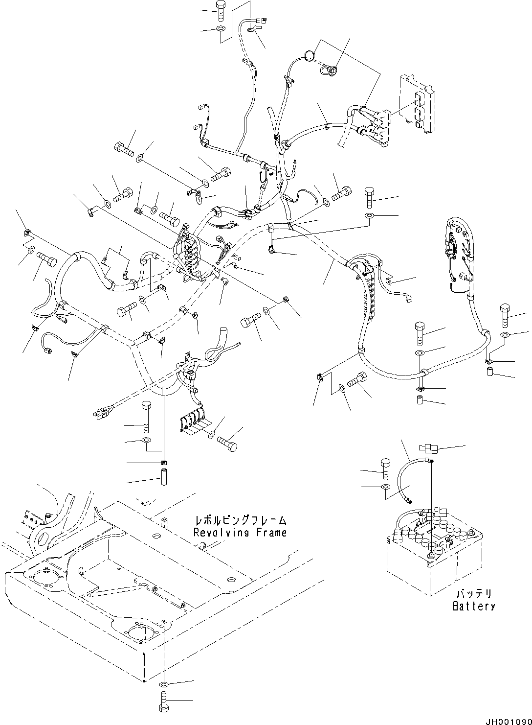 Excavators Komatsu / PC130-8 S/N 80001-UP(0000133c) / Electric Wiring, 35Amp.(#80001-)(E003003 : E0200-001003)