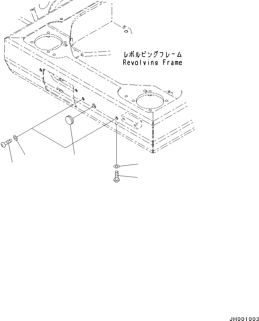 Excavators Komatsu / PC130-8 S/N 80001-UP(0000133c) / Additional Working Light, Light Less(#80001-)(E005001 : E0310-001001)