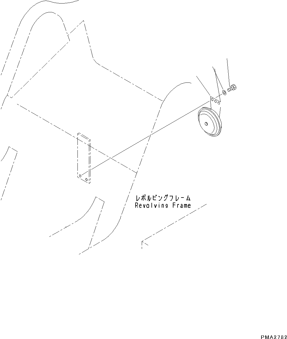 Excavators Komatsu / PC130-8 S/N 80001-UP(0000133c) / Horn(#80001-)(E014001 : E0410-001001)