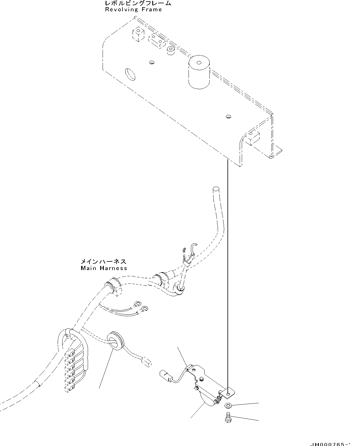 Excavators Komatsu / PC130-8 S/N 80001-UP(0000133c) / Backup Alarm(#80001-)(E015001 : E0420-001001)