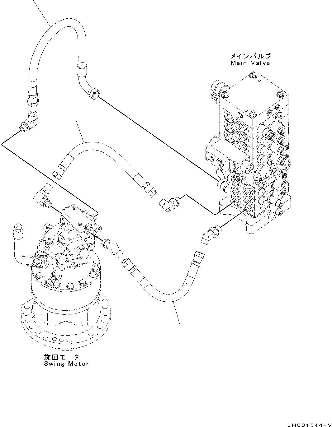 Excavators Komatsu / PC130-8 S/N C30001-UP(0000133k) / Swing Circuit, Blade Specification(005302 : H1340-002001)