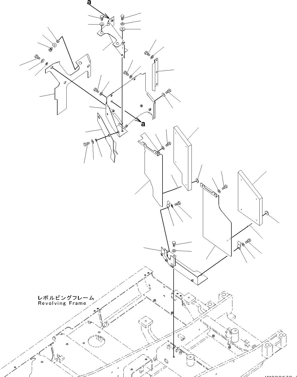 Excavators Komatsu / PC130-8 S/N C30001-UP(0000133k) / Machine Cab Partition(008008 : M1150-001001)