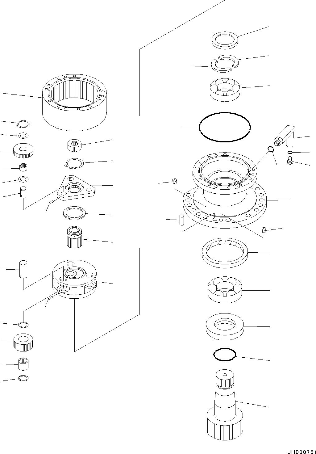 Excavators Komatsu / PC130-8 S/N C30001-UP(0000133k) / Swing Machinery(009002 : N1210-001001)