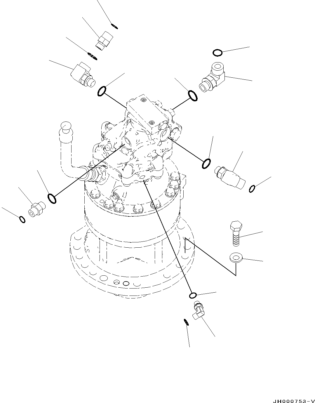 Excavators Komatsu / PC130-8 S/N C30001-UP(0000133k) / Swing Machinery(009006 : N1210-001005)