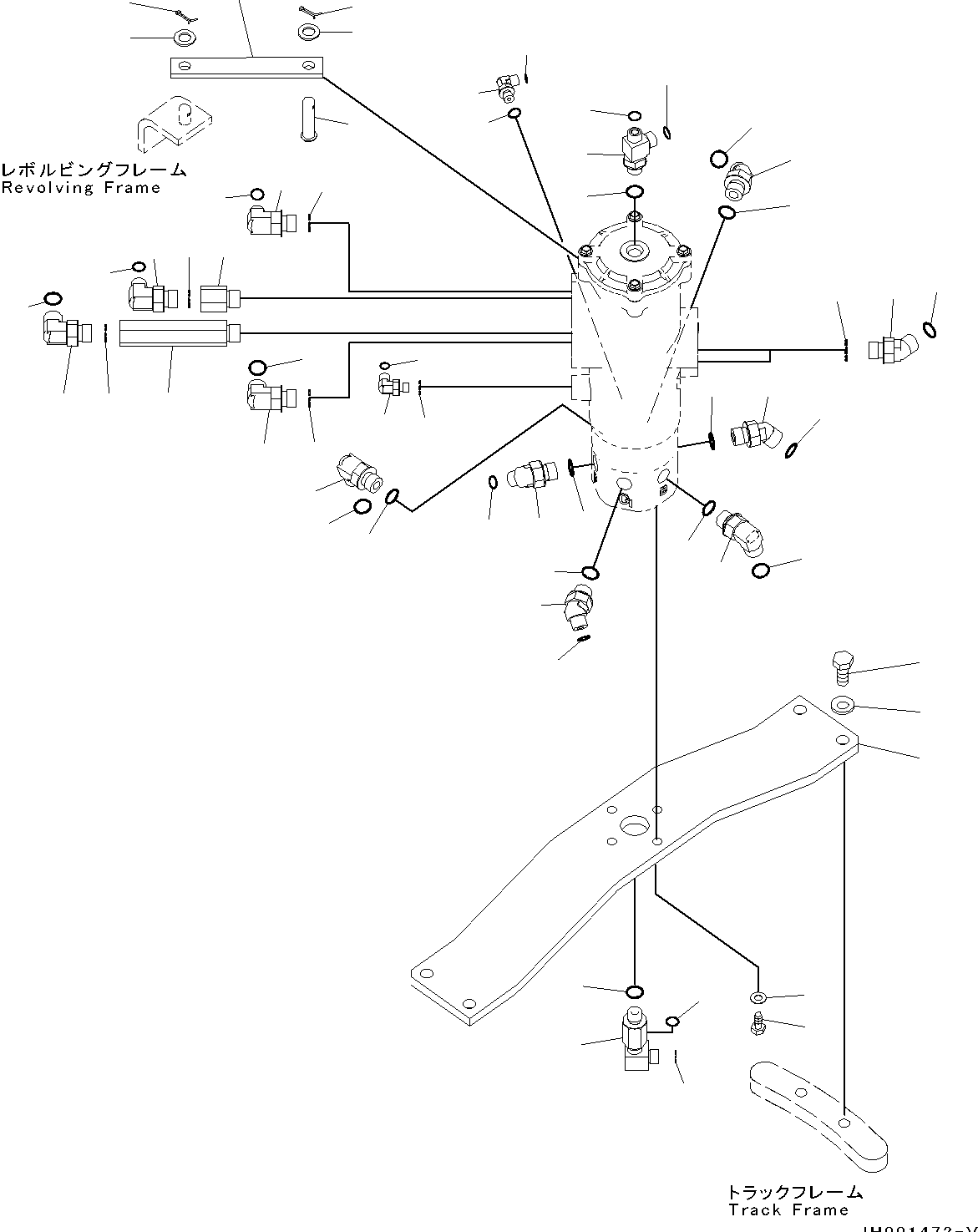 Excavators Komatsu / PC130-8 S/N C30001-UP(0000133k) / Swivel Joint, Blade Specification(009010 : N1310-002002)