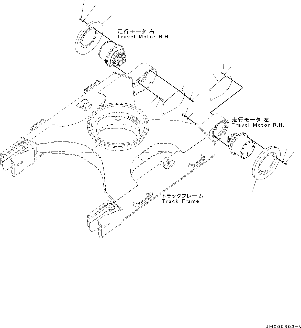 Excavators Komatsu / PC130-8 S/N C30001-UP(0000133k) / Travel Motor And Final Drive(010006 : P1210-001004)