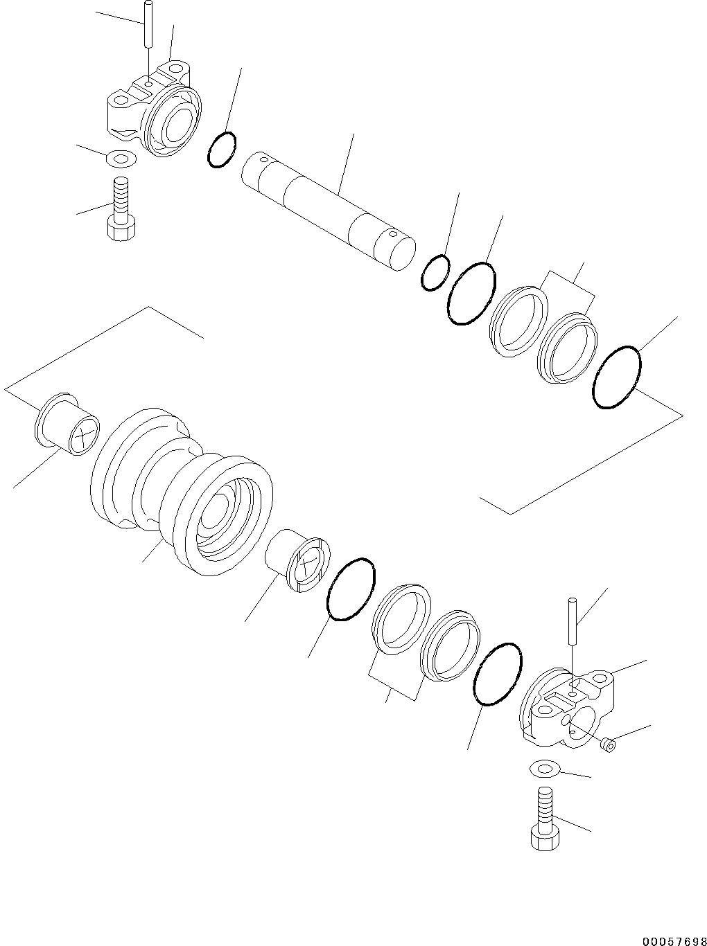 Excavators Komatsu / PC130-8 S/N C30001-UP(0000133k) / Track Roller Guard(011003 : R0200-001001)