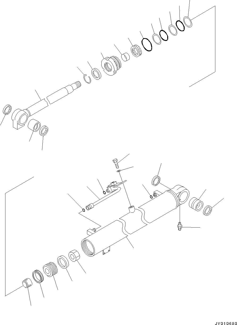 Excavators Komatsu / PC88MR-8 S/N 5001-UP (EU Spec.)(0000135c) / Boom Cylinder, Inner Parts (#5001-)(T010001 : T1120-001001)