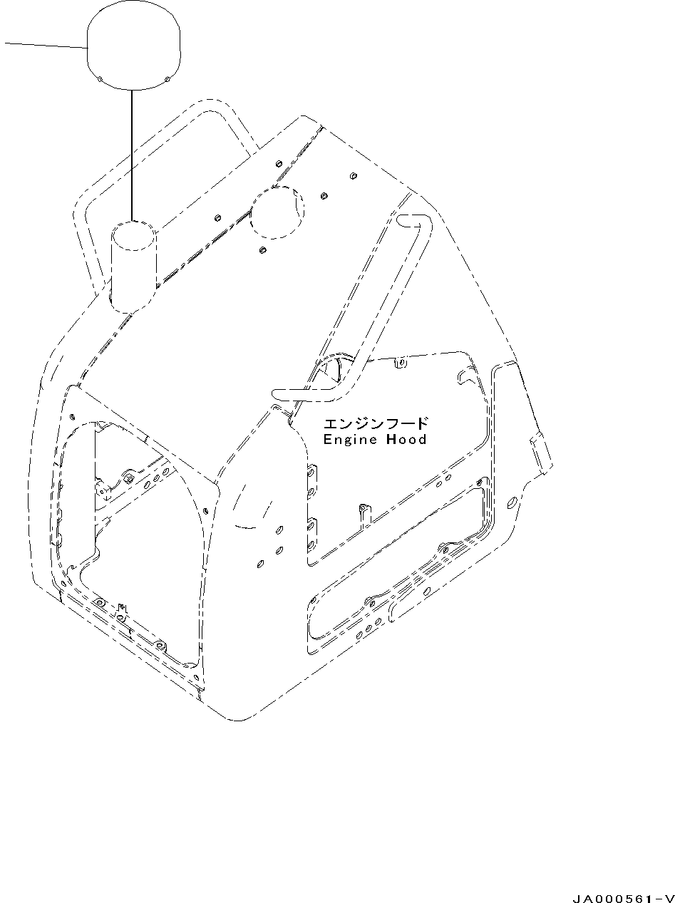 Bulldozers Komatsu / D31EX-22 S/N 60001-UP(0000137c) / Air Cleaner, Pre-cleaner (#60001-)(B004003 : A1410-003003)