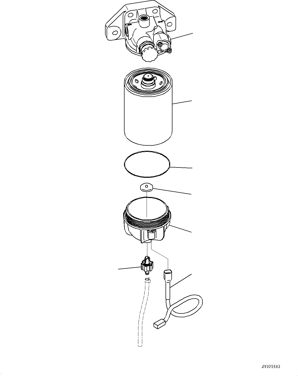 Bulldozers Komatsu / D31EX-22 S/N 60001-UP(0000137c) / Fuel Prefilter, Inner Parts (#60001-)(B008001 : A4110-504001)