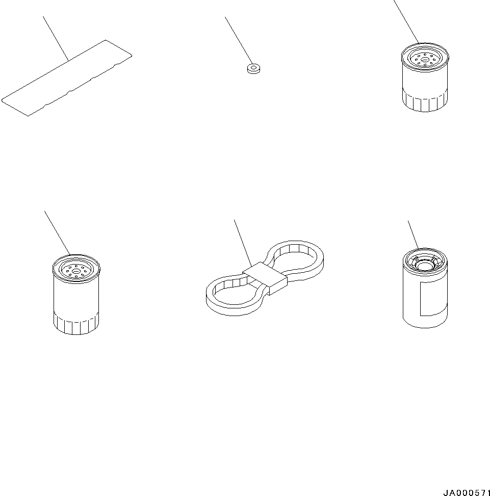 Bulldozers Komatsu / D31EX-22 S/N 60001-UP(0000137c) / Spare Parts (#60001-)(B012001 : A9020-503001)
