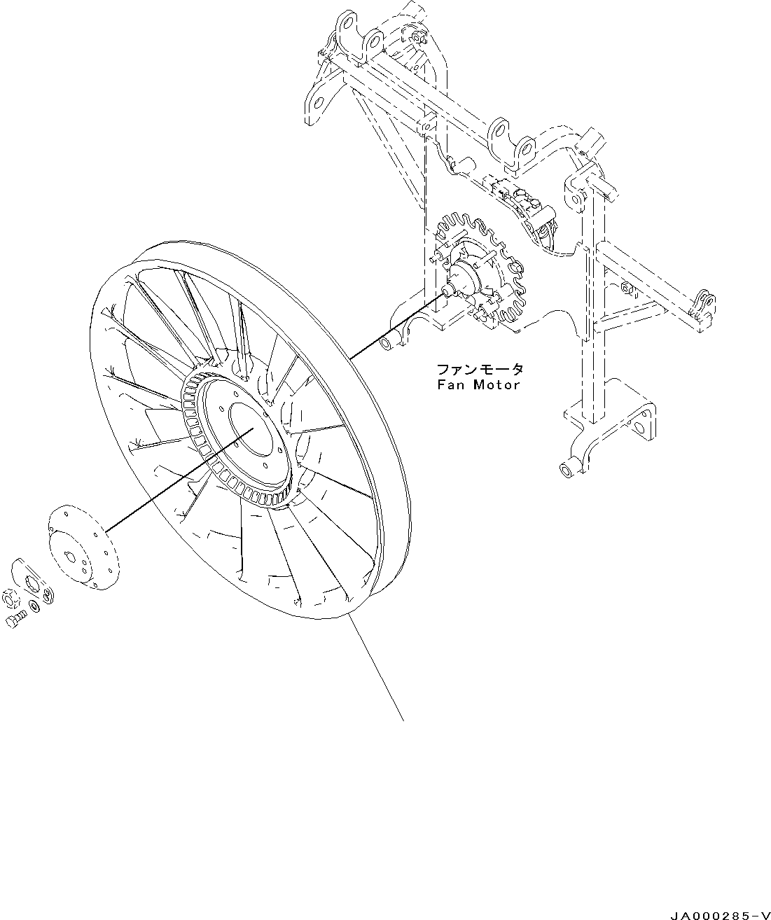 Bulldozers Komatsu / D31EX-22 S/N 60001-UP(0000137c) / Cooling System, Fan (#60001-)(C001003 : C0100-001003)